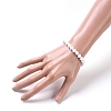 Synthetic Turquoise Beads Stretch Bracelets BJEW-JB05003-03-3