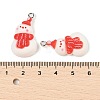 Christmas Theme Opaque Resin Pendants RESI-S08-05H-3