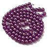 Spray Painted Glass Round Bead Strands DGLA-Q015-8mm-38-3