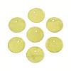 Spray Painted Natural Capiz Shell Disc Charms BSHE-T014-02C-1