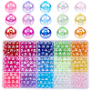 15 Colors Transparent Acrylic Beads MACR-PA0001-04B-1