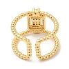 Rack Plating Brass Hollow Cuff Rings RJEW-D008-21G-3