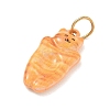 304 Stainless Steel Enamel Pendants SA-CBA08A6-08G-02-2