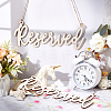 Wood Reserved Seating Sign Hanging Decorations HJEW-WH0069-20B-4