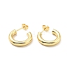 Rack Plating Brass C-shape Stud Earrings EJEW-G288-32C-G-1