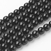 Natural Black Onyx Beads Strands G-G735-60-6mm-A-1
