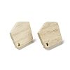 Ash Wood Stud Earring Findings EJEW-N017-011D-2