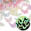 UV Plating & Luminous Transparent Acrylic Beads MACR-L007-20-1