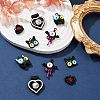 10Pcs 5 Styles Alloy Enamel Pendants FIND-FS0001-92-7