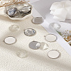 DIY Flat Round Pendant Making Kits DIY-LP0005-13C-P-1