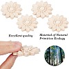 Wood Carved Onlay Applique Craft LS-WOOD-WH0034-11B-7