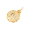 Brass Micro Pave Clear Cubic Zirconia Charms CU-CBA56CE-12G-N-2