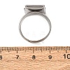 Adjustable 304 Stainless Steel Finger Rings Components SA-CBA8B85-09E-P-3