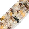 Natural Rutilated Quartz Beads Strands G-K364-A01-01-1