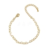 Brass Heart Link Bracelets for Women BJEW-G735-07G-4