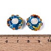 3D Lampwork & Brass Core European Beads LAMP-Q042-01A-3