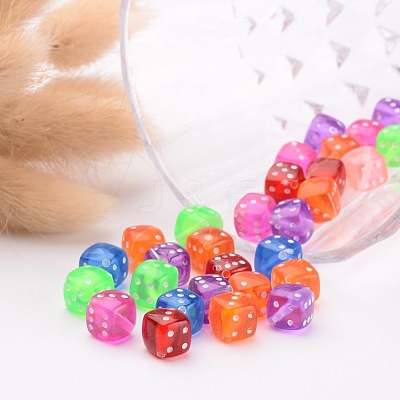 Transparent Acrylic Beads PLMD8MM-1