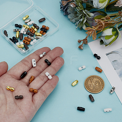 12 Styles Alloy Horn Buttons FIND-FG0003-60B-1