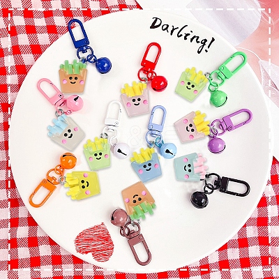 35Pcs 7 Colors Transparent Resin Pendants RESI-CJ0003-14-1