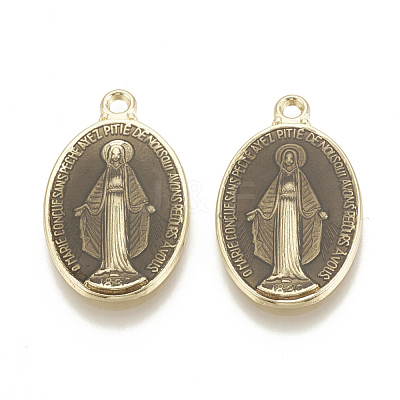 Brass Enamel Pendants KK-S345-180-1