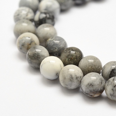 Natural Agate Beads Strands G-F475-07-8mm-1