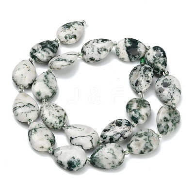 Natural Tree Agate Beads Strands G-NH0068-01-1