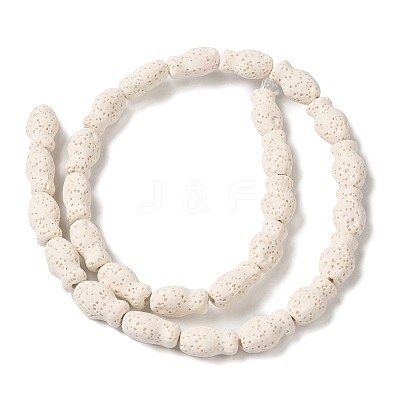 Natural Lava Rock Beads Strands G-U007-01M-1