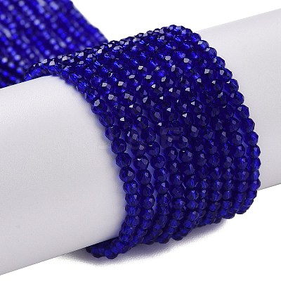 Transparent Glass Beads Strands GLAA-H021-04-09-1