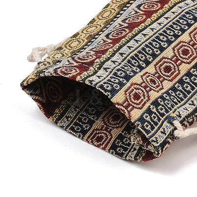 Ethnic Printed Polycotton Drawstring Storage Bags FB-CBA307F-01C-1