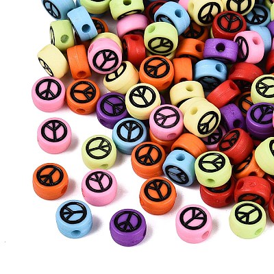 Opaque Acrylic Beads SACR-Q001-11-1