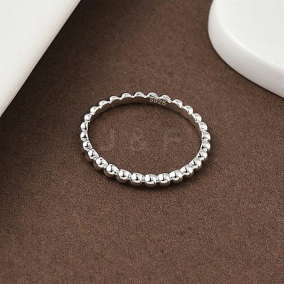 925 Streling Silver Plain Band Rings RJEW-P164-01B-P-1