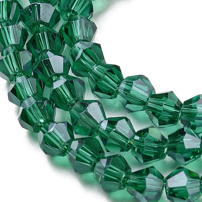 Transparent Electroplate Glass Beads Strands LS-GLAA-F029-2mm-C10-1