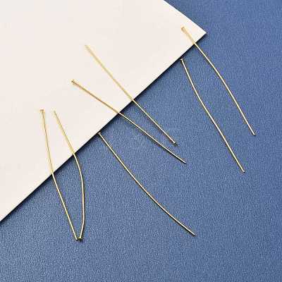 Brass Flat Head Pins KK-F824-114G-G-1