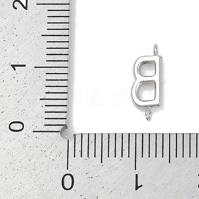 304 Stainless Steel Letter Connector Charms LS-STAS-M108-01P-02-1