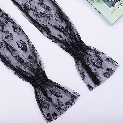 Outdoor Cycling Polyester Lace Sleeves AJEW-WH20067-033A-1