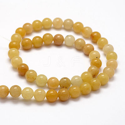 Natural Old Topaz Jade Beads Strands X-G-F364-06-8mm-1