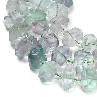 Natural Fluorite Beads Strands GG-CBAC18C-A01-01-1