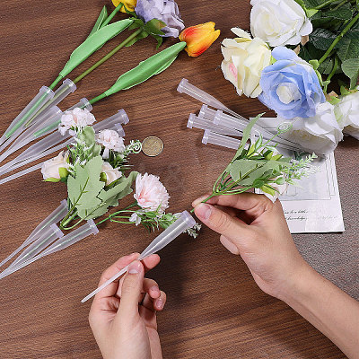 50Pcs PP Plastic Flower Water Tubes AJEW-GL0002-97C-1