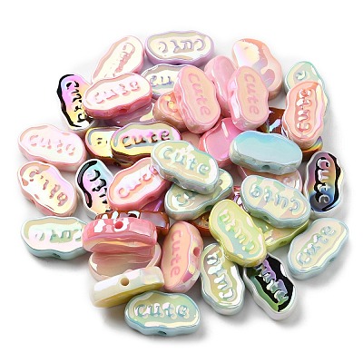 UV Plating Acrylic Beads X-OACR-R261-14-1