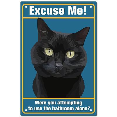 Rectangle Metal Iron Sign Poster AJEW-WH0157-374-1