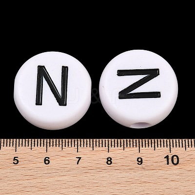 Opaque Acrylic European Beads AC-CBA3BDD-01N-1