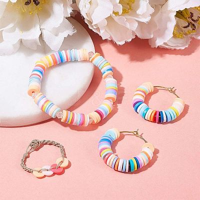 Handmade Polymer Clay Beads CLAY-R067-4.0mm-B48-1