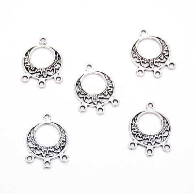 Tibetan Style Alloy Chandelier Components Links PALLOY-WH0085-72-1
