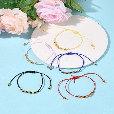 5Pcs Nylon Thread Bracelets BJEW-FS00020-1