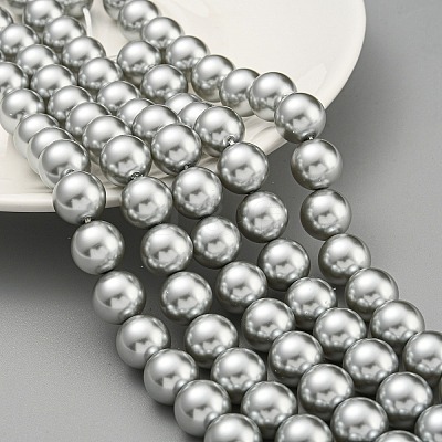 Glass Pearl Beads Strands HY-G002-01F-04-1
