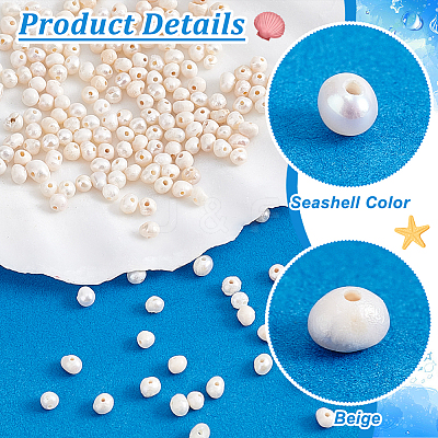 200Pcs 2 Colors Natural Cultured Freshwater Pearl Beads Strands PEAR-PH0001-20-1
