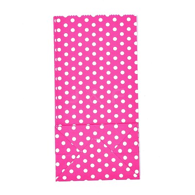 Eco-Friendly Polka Dot Pattern Kraft Paper Bags AJEW-M207-A01-05-1