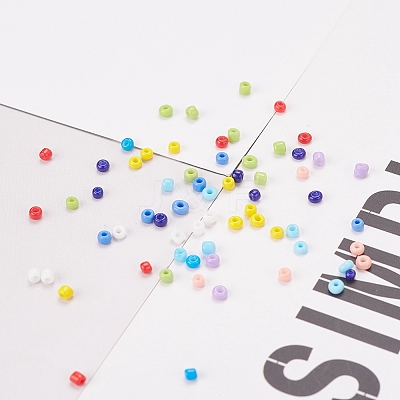 195G 15 Colors Glass Seed Beads SEED-YW0001-11A-1