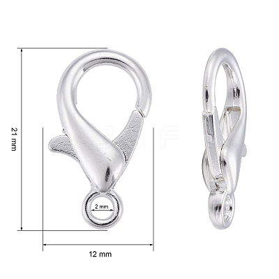 Zinc Alloy Lobster Claw Clasps E107-S-1