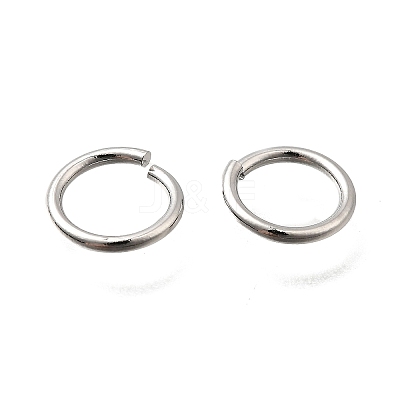Brass Open Jump Rings KK-B147-03H-P-1